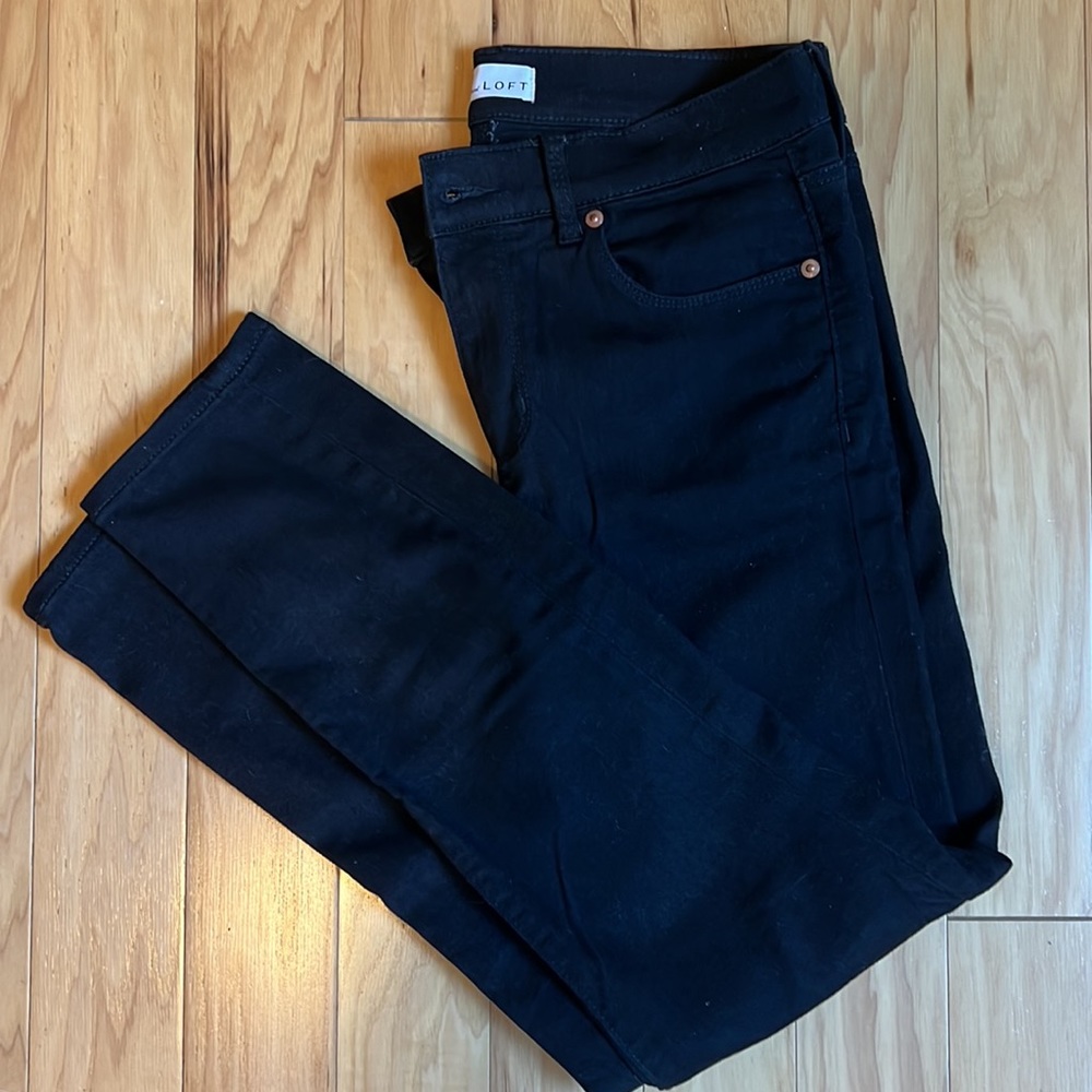 Made and Loved LOFT Mid Rise Skinny Legging Jeans Black